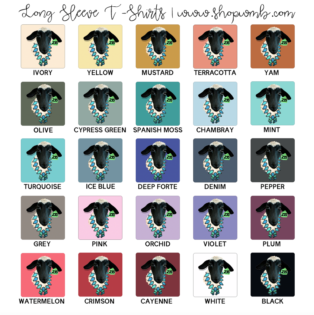 Lamb Squash LONG SLEEVE T-Shirt (S-3XL) - Multiple Colors!