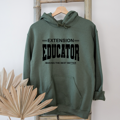 Extension Educator Making The Best Better BLACK INK Hoodie (S-3XL) Unisex - Multiple Colors!