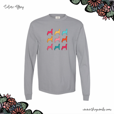 Colorful Goat LONG SLEEVE T-Shirt (S-3XL) - Multiple Colors!