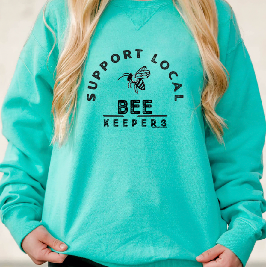 Support Local Bee Keepers Crewneck (S-3XL) - Multiple Colors!