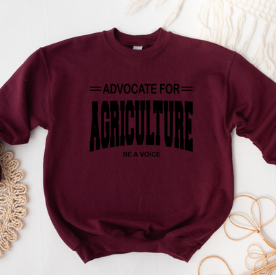 Advocate for Agriculture Be A Voice BLACK INK Crewneck (S-3XL) - Multiple Colors!