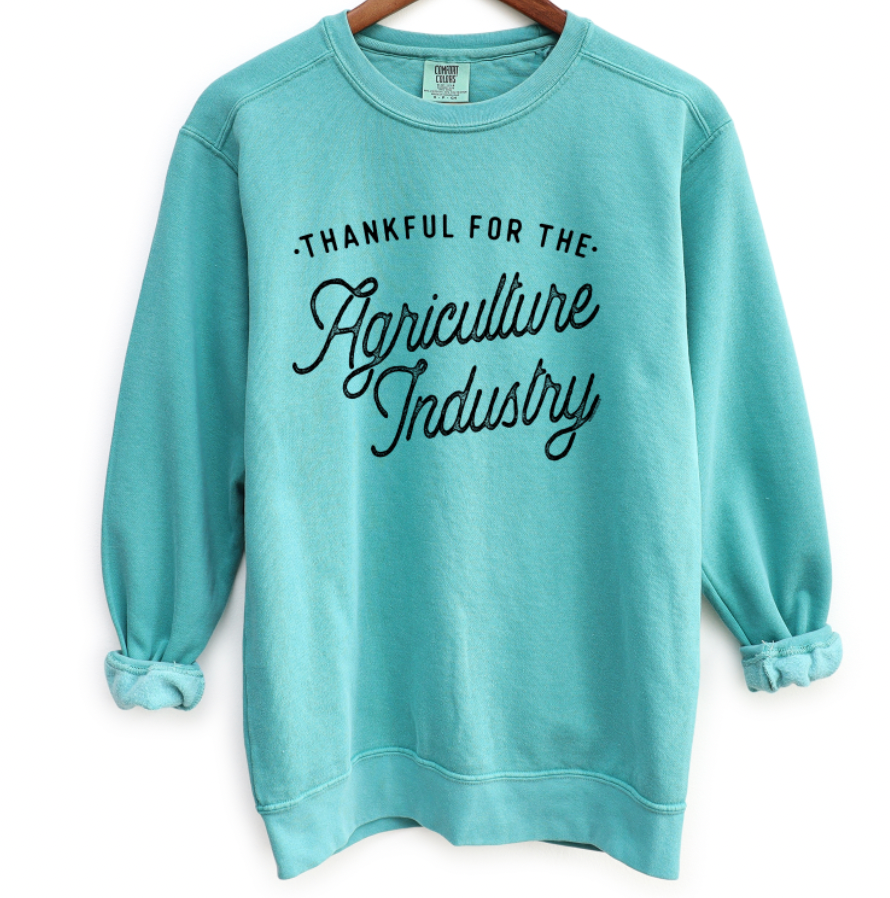 Thankful For The Agriculture Industry Crewneck (S-3XL) - Multiple Colors!