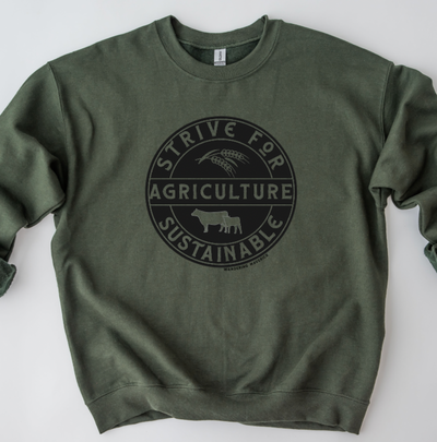 Strive For Sustainable Agriculture Crewneck (S-3XL) - Multiple Colors!