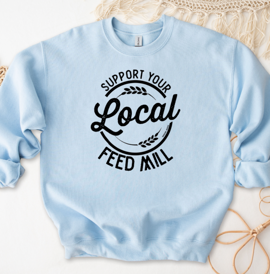 Support Your Local Feed Mill Crewneck (S-3XL) - Multiple Colors!