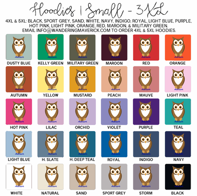 Advisor Owl Hoodie (S-3XL) Unisex - Multiple Colors!
