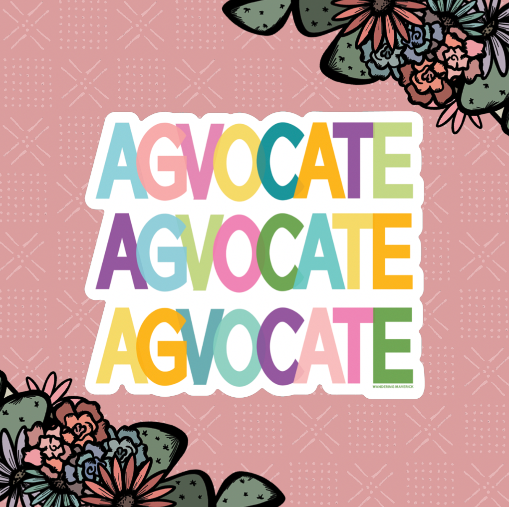 All The Colors AGVOCATE Sticker