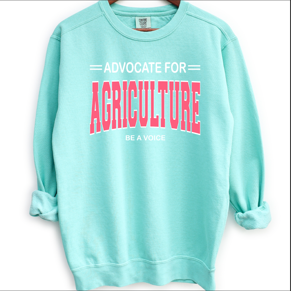 Advocate For Agriculture Be a Voice PINK Crewneck (S-3XL) - Multiple Colors!