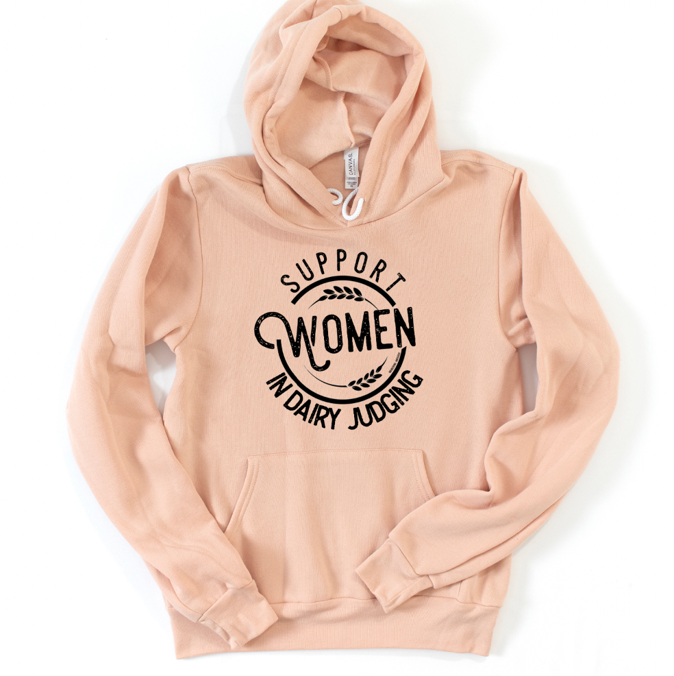 Support Women in Dairy Judging Hoodie (S-3XL) Unisex - Multiple Colors!