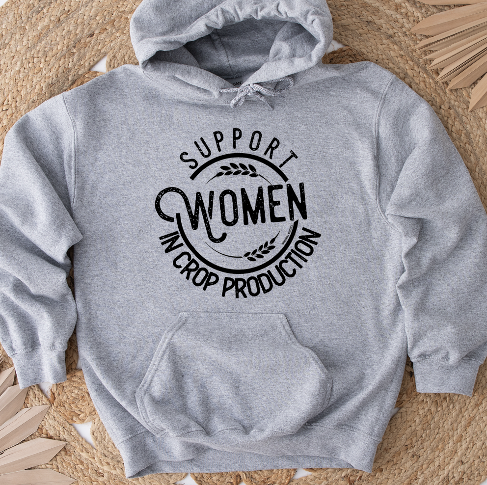 Support Women in Crop Production Hoodie (S-3XL) Unisex - Multiple Colors!