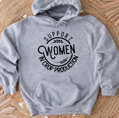 Support Women in Crop Production Hoodie (S-3XL) Unisex - Multiple Colors!