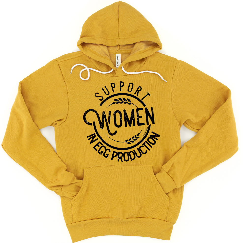 Support Women in Egg Production Hoodie (S-3XL) Unisex - Multiple Colors!
