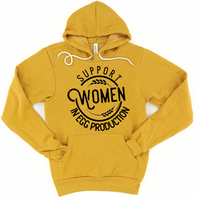 Support Women in Egg Production Hoodie (S-3XL) Unisex - Multiple Colors!