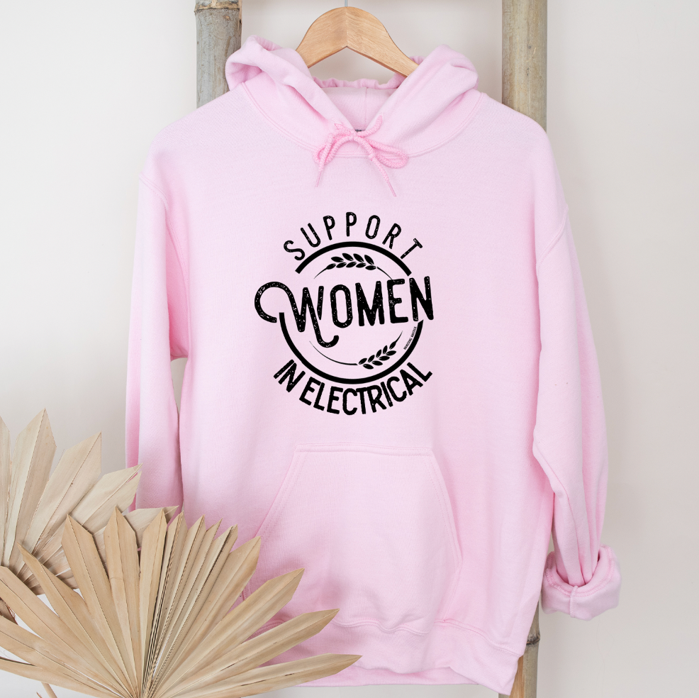 Support Women in Electrical Hoodie (S-3XL) Unisex - Multiple Colors!