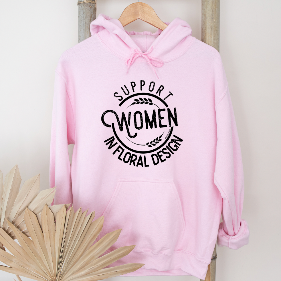 Support Women in Floral Design Hoodie (S-3XL) Unisex - Multiple Colors!