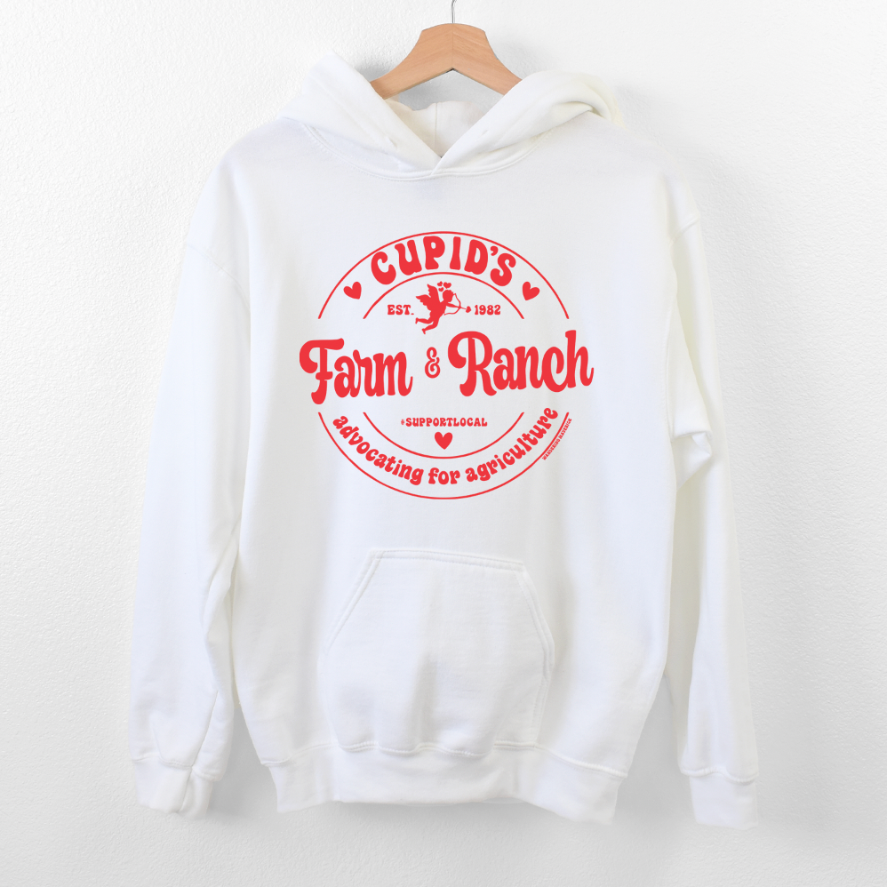 Cupid Farm & Ranch RED Hoodie (S-3XL) Unisex - Multiple Colors!