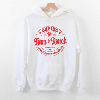 Cupid Farm & Ranch RED Hoodie (S-3XL) Unisex - Multiple Colors!