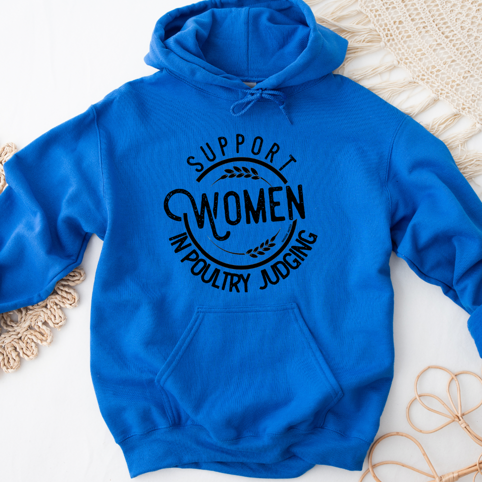 Support Women in Poultry Judging Hoodie (S-3XL) Unisex - Multiple Colors!