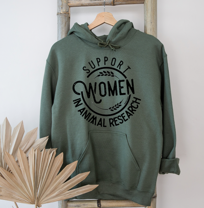 Support Women in Animal Research Hoodie (S-3XL) Unisex - Multiple Colors!