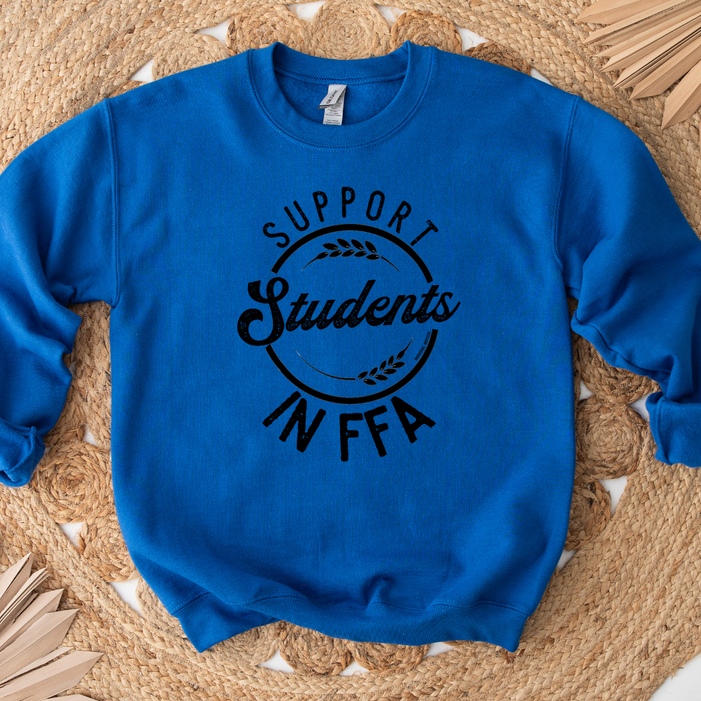 Support Students in FFA Crewneck (S-3XL) - Multiple Colors!