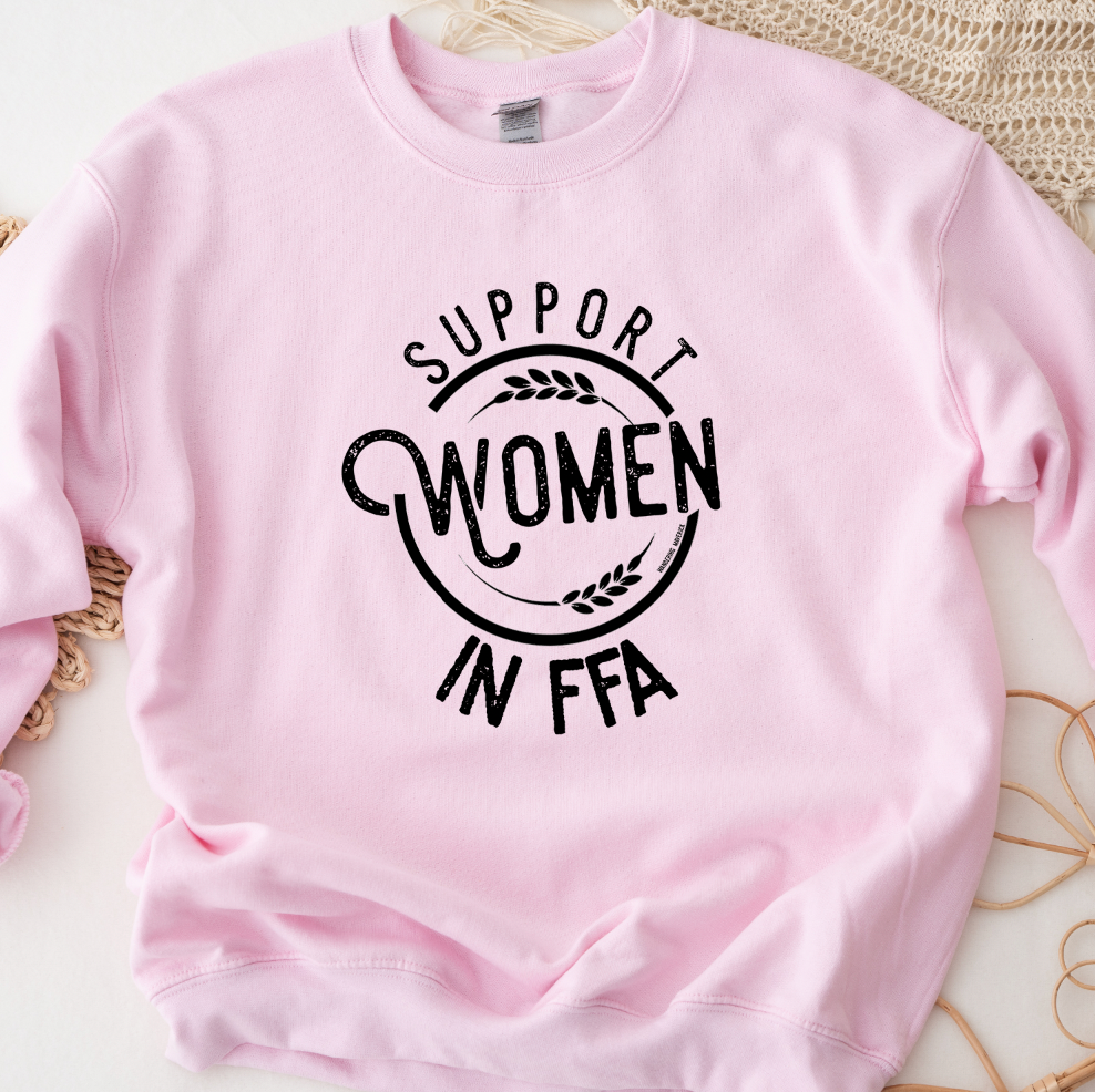 Support Women in FFA Crewneck (S-3XL) - Multiple Colors!