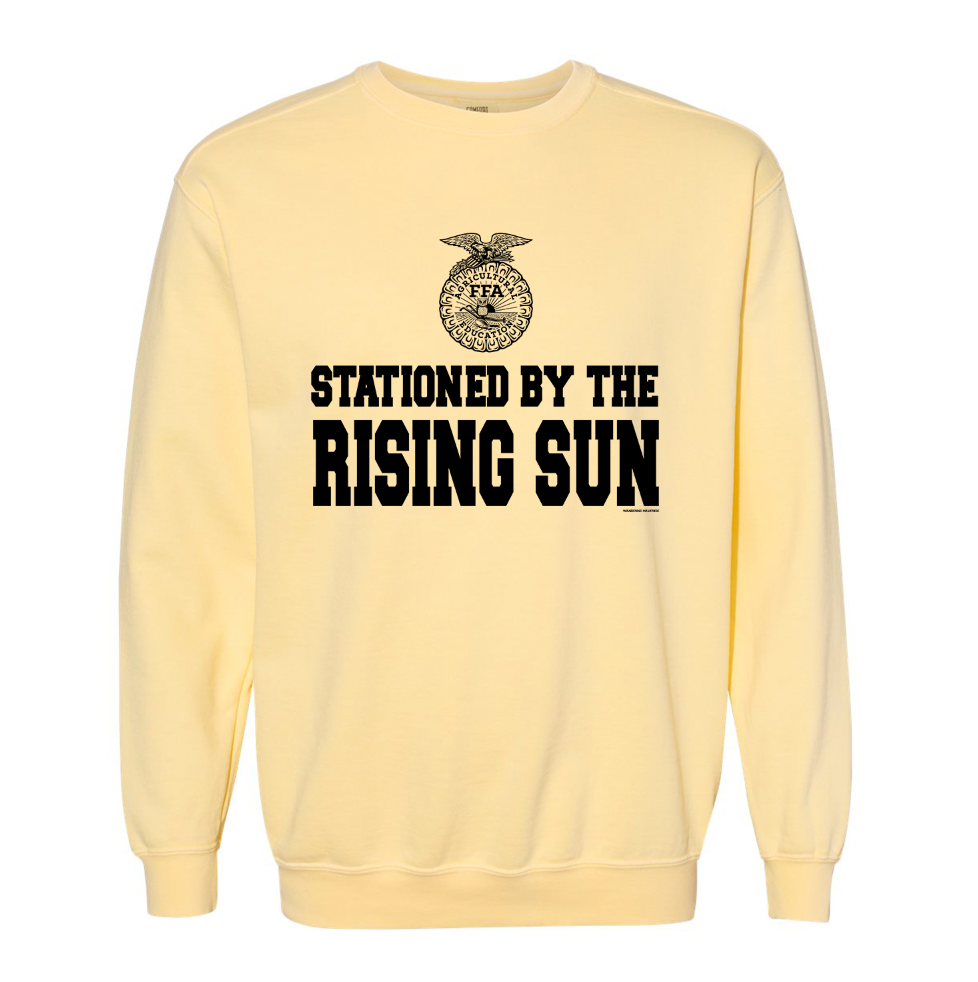 Stationed By The Rising Sun Crewneck (S-3XL) - Multiple Colors!