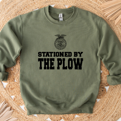 Stationed By The Plow Crewneck (S-3XL) - Multiple Colors!