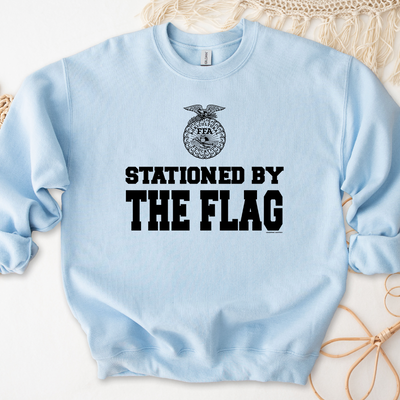 Stationed By The Flag Crewneck (S-3XL) - Multiple Colors!
