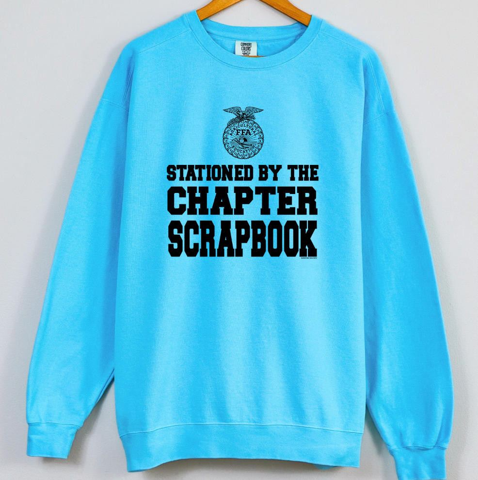 Stationed By The Chapter Scrapbook Crewneck (S-3XL) - Multiple Colors!