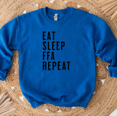Eat Sleep FFA Repeat Crewneck (S-3XL) - Multiple Colors!