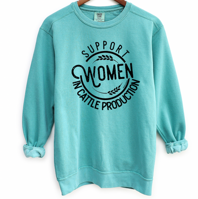 Support Women in Cattle Production Crewneck (S-3XL) - Multiple Colors!