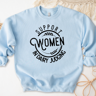 Support Women in Dairy Judging Crewneck (S-3XL) - Multiple Colors!
