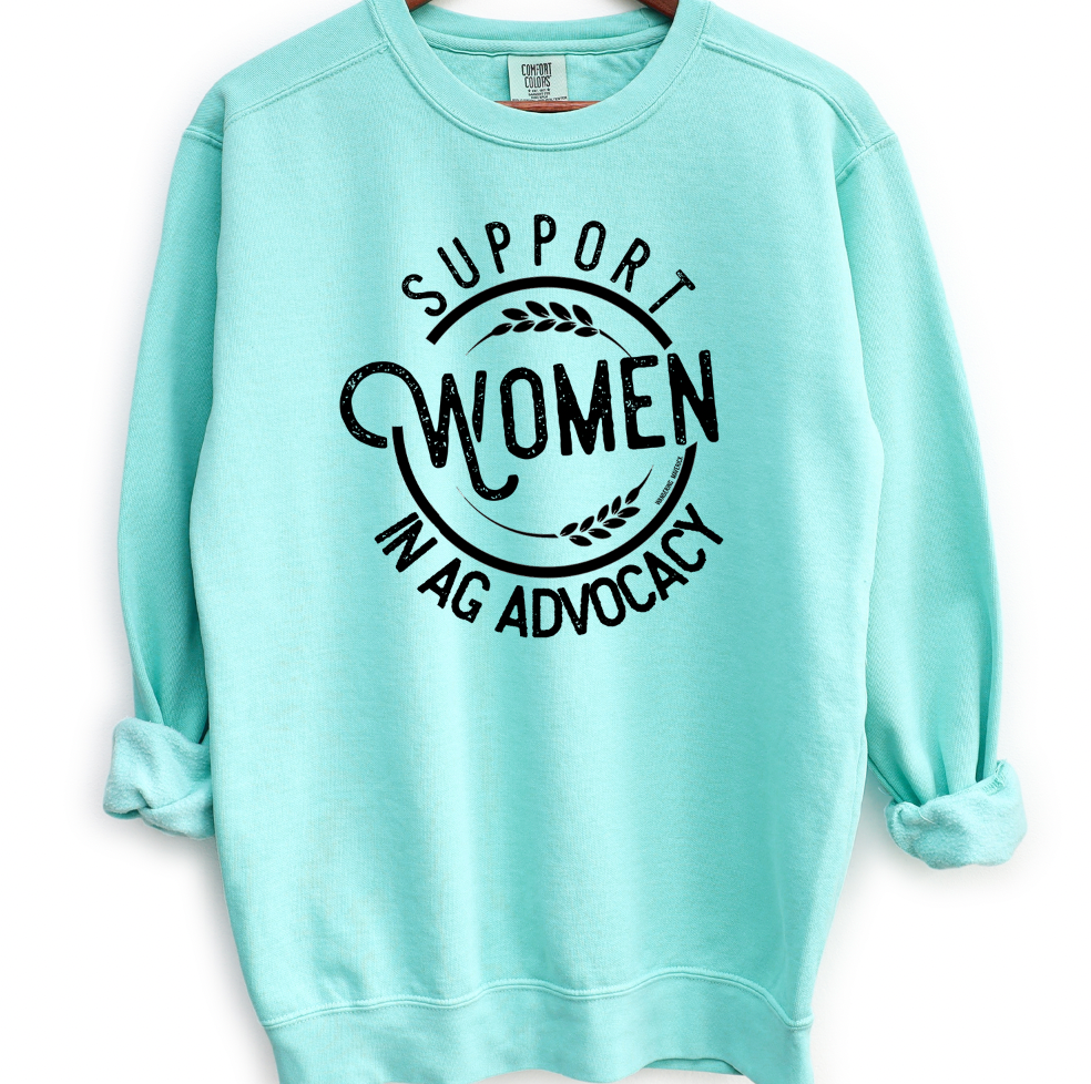 Support Women in Ag Advocacy Crewneck (S-3XL) - Multiple Colors!