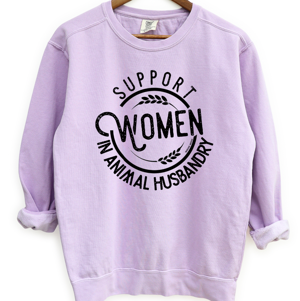 Support Women in Animal Husbandry Crewneck (S-3XL) - Multiple Colors!