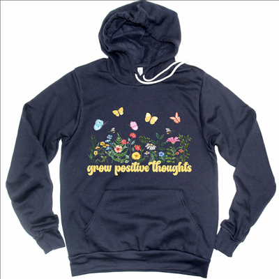 Grow Positive Thoughts Hoodie (S-3XL) Unisex - Multiple Colors!