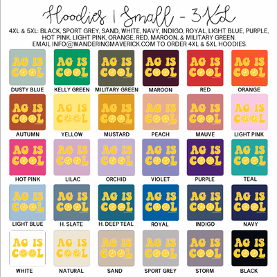 Lemon Ag Is Cool Hoodie (S-3XL) Unisex - Multiple Colors!