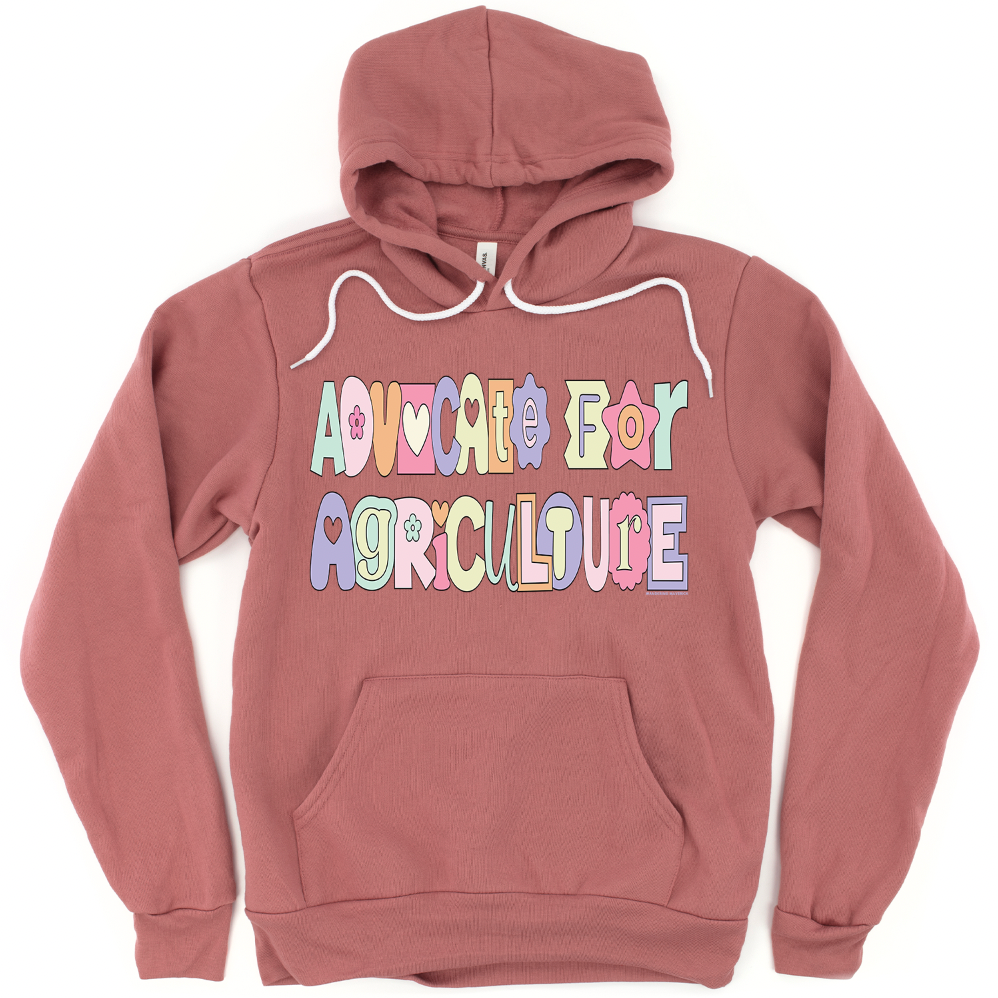 Pastel Advocate For Agriculture Hoodie (S-3XL) Unisex - Multiple Colors!