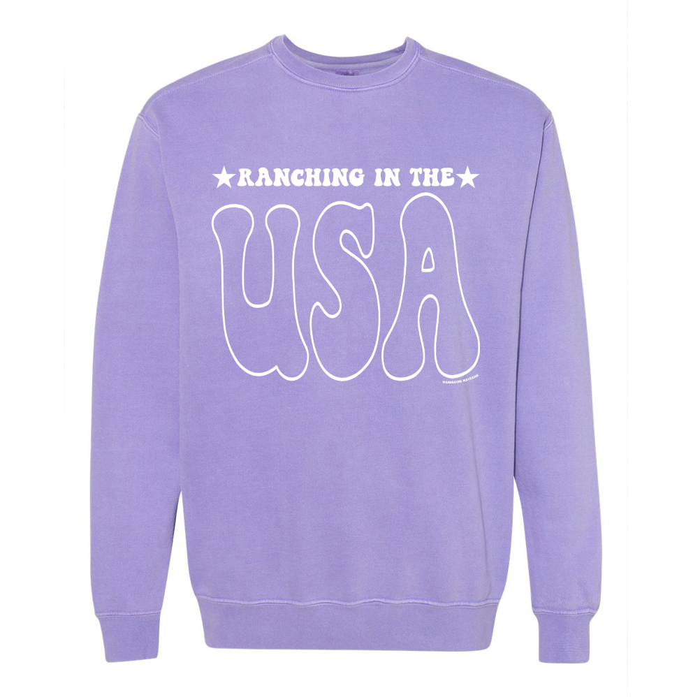 Ranching in the USA Crewneck (S-3XL) - Multiple Colors!