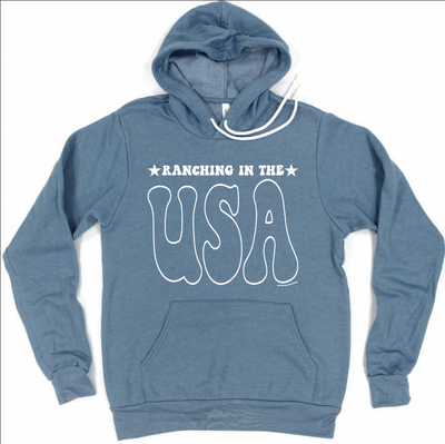 Ranching in the USA Hoodie (S-3XL) Unisex - Multiple Colors!