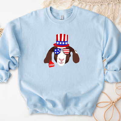Red White and Blue Goat Crewneck (S-3XL) - Multiple Colors!