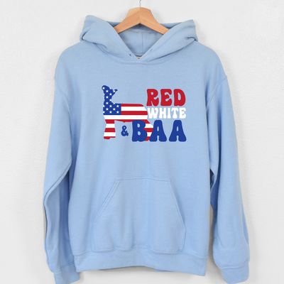 Red White and Baa Lamb Hoodie (S-3XL) Unisex - Multiple Colors!