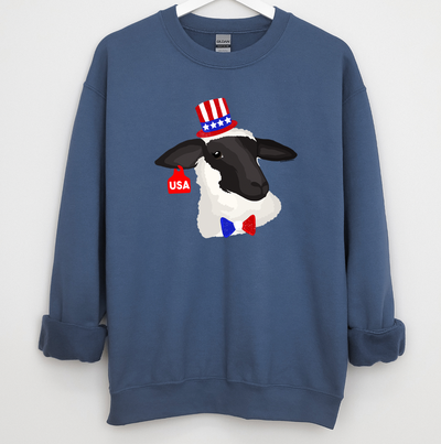 Red White and Blue Lamb Crewneck (S-3XL) - Multiple Colors!