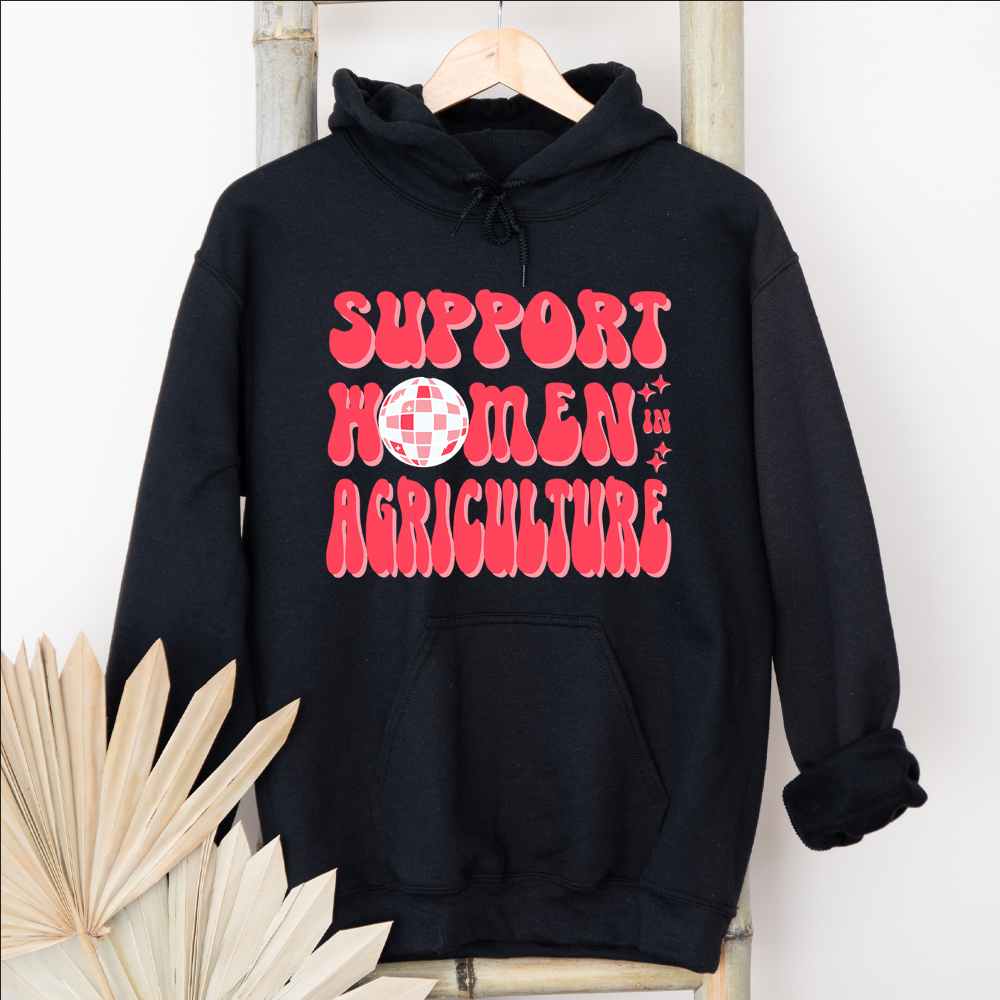 Disco Support Women In Agriculture Hoodie (S-3XL) Unisex - Multiple Colors!