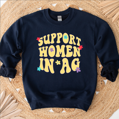 Flower Support Women in Ag Crewneck (S-3XL) - Multiple Colors!