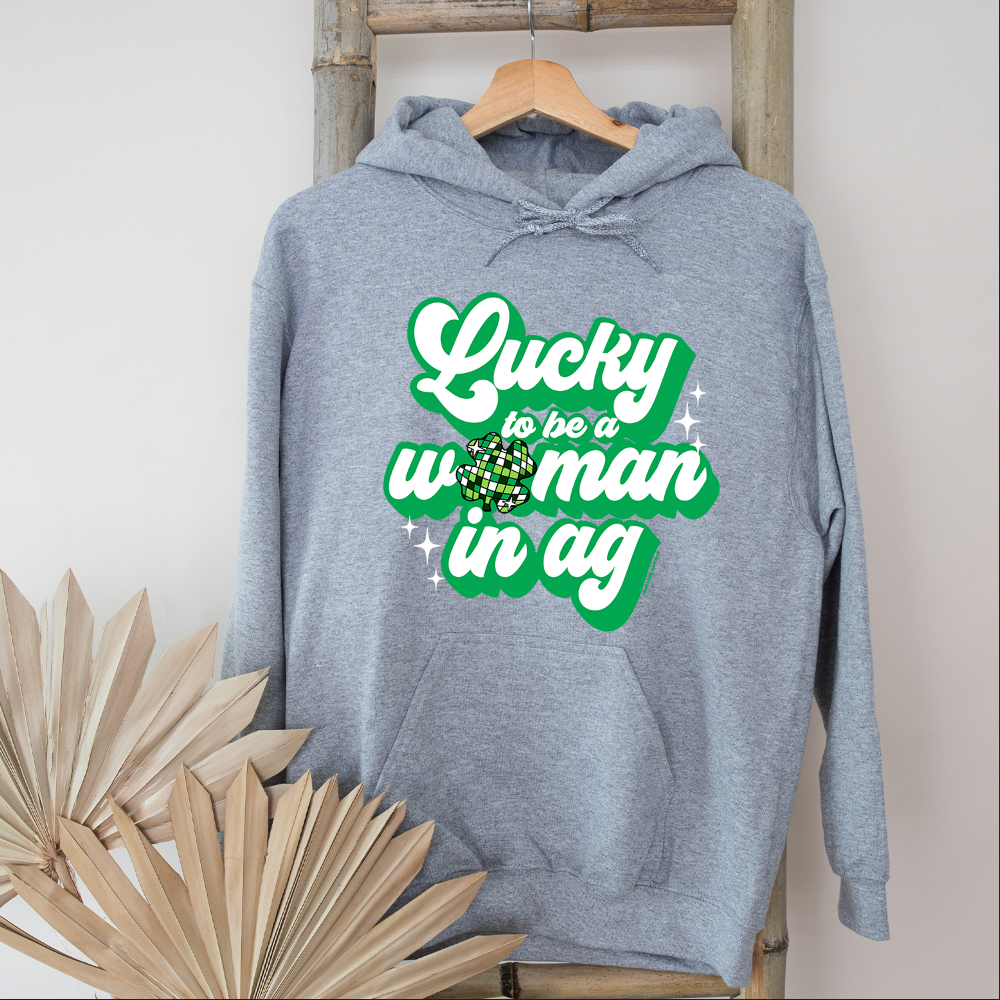 Lucky To Be A Woman In Ag Hoodie (S-3XL) Unisex - Multiple Colors!