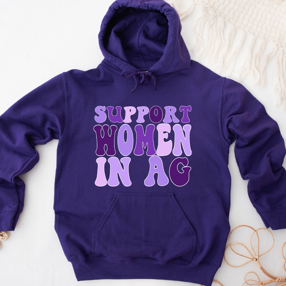 Purple Support Women In Ag Hoodie (S-3XL) Unisex - Multiple Colors!