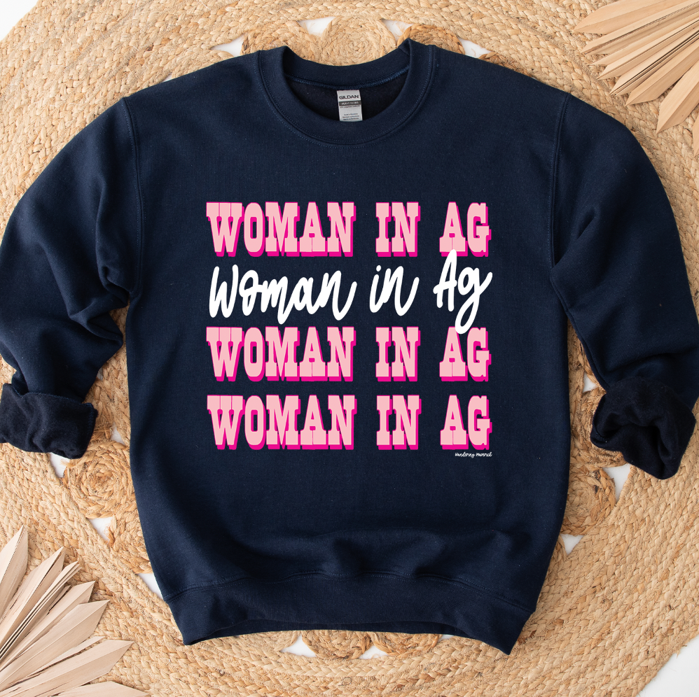 Western Woman In Ag Crewneck (S-3XL) - Multiple Colors!