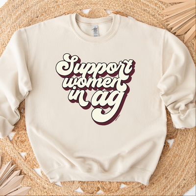 Retro Support Women In Ag Maroon Crewneck (S-3XL) - Multiple Colors!