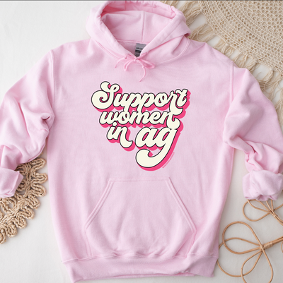 Retro Support Women In Ag Pink Hoodie (S-3XL) Unisex - Multiple Colors!