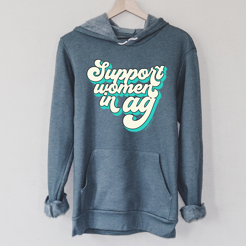 Retro Support Women In Ag Turquoise Hoodie (S-3XL) Unisex - Multiple Colors!