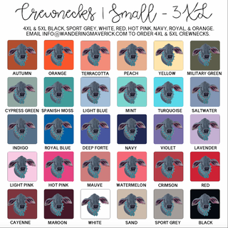 Brahman Squash Crewneck (S-3XL) - Multiple Colors!